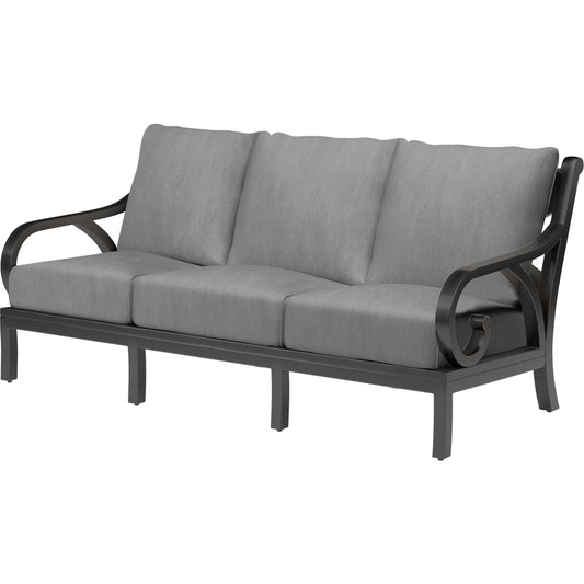 Monterey Outdoor Sofa by Sunset West in browns. Made from aluminum in a cottage & farmhouse style.