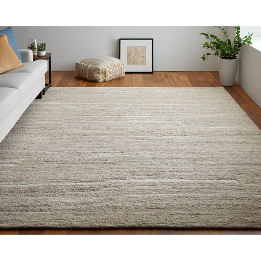 Navaro Rug - 8916F by Feizy in ivory. Made from wool, viscose in a unique style.