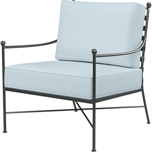 Provence Outdoor Club Chair by Sunset West. Made from wrought iron in a modern style.