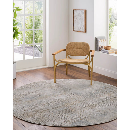 Brunswick Rug - 498771 by Livabliss in cream, light gray, charcoal, light brown, mustard, mediu