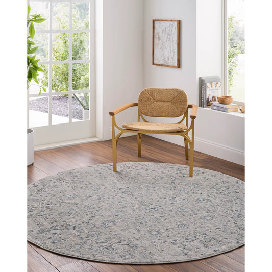 Brunswick Rug - 498834 by Livabliss in light gray, charcoal, cream, dark blue, blue, mustard. M