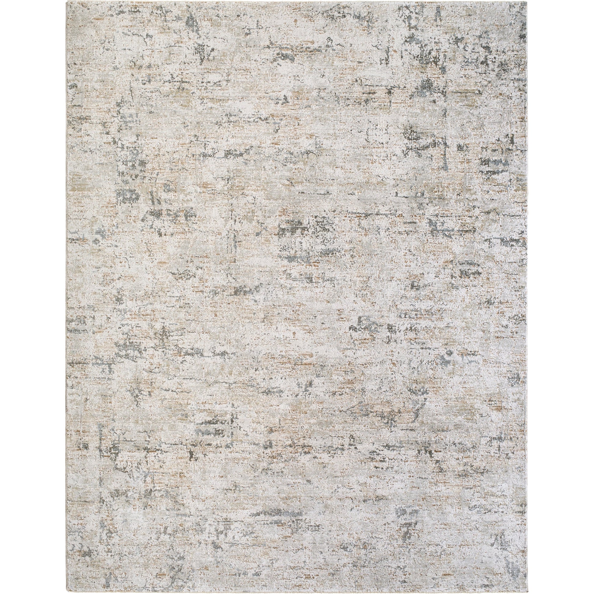 Brunswick BWK-2350 Rug by Livabliss in cream, light gray, medium brown, light brown, charcoa