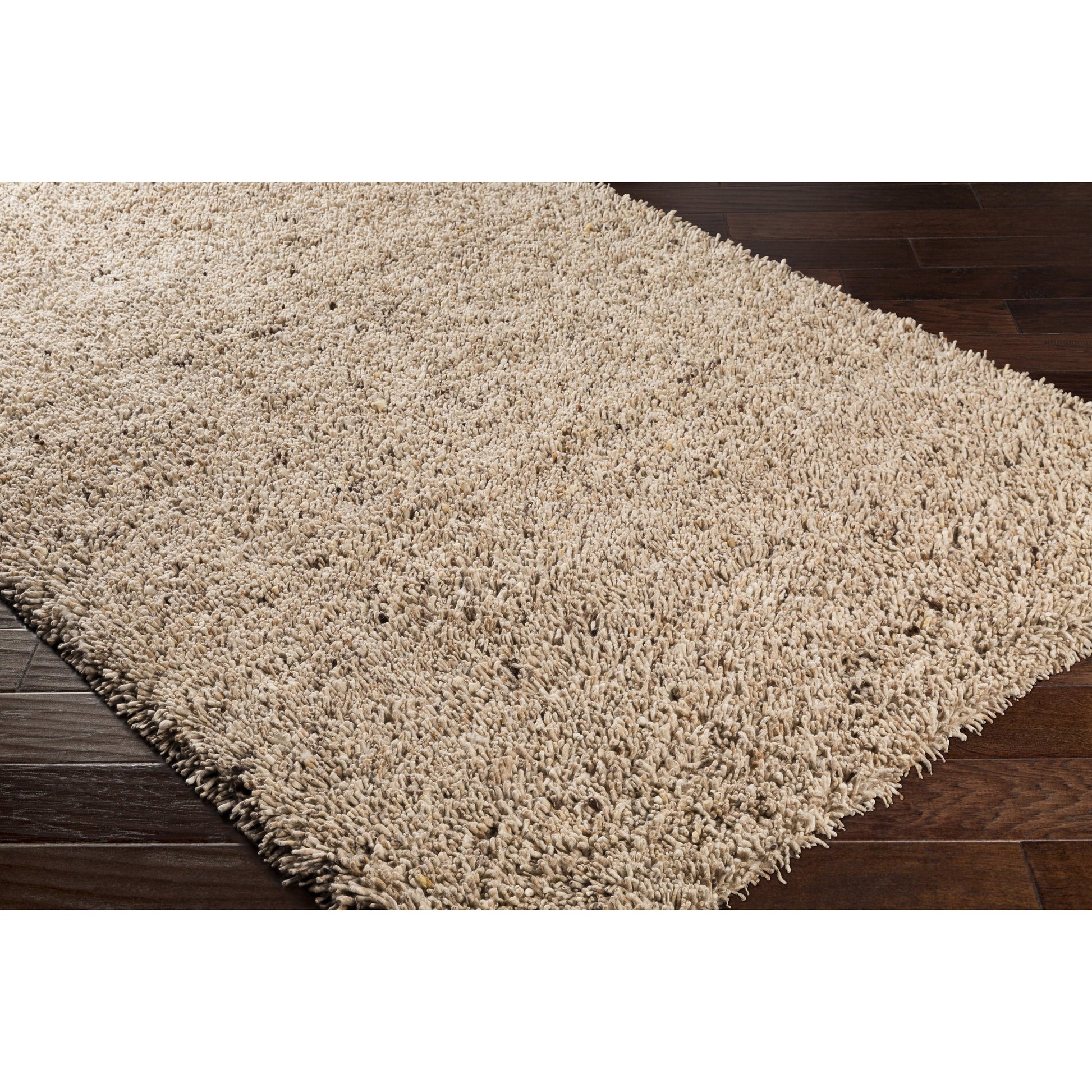 Bexley Rug - 23167 by Surya in brown, dark brown, cream. Made from 100% wool - felted in a unique style.