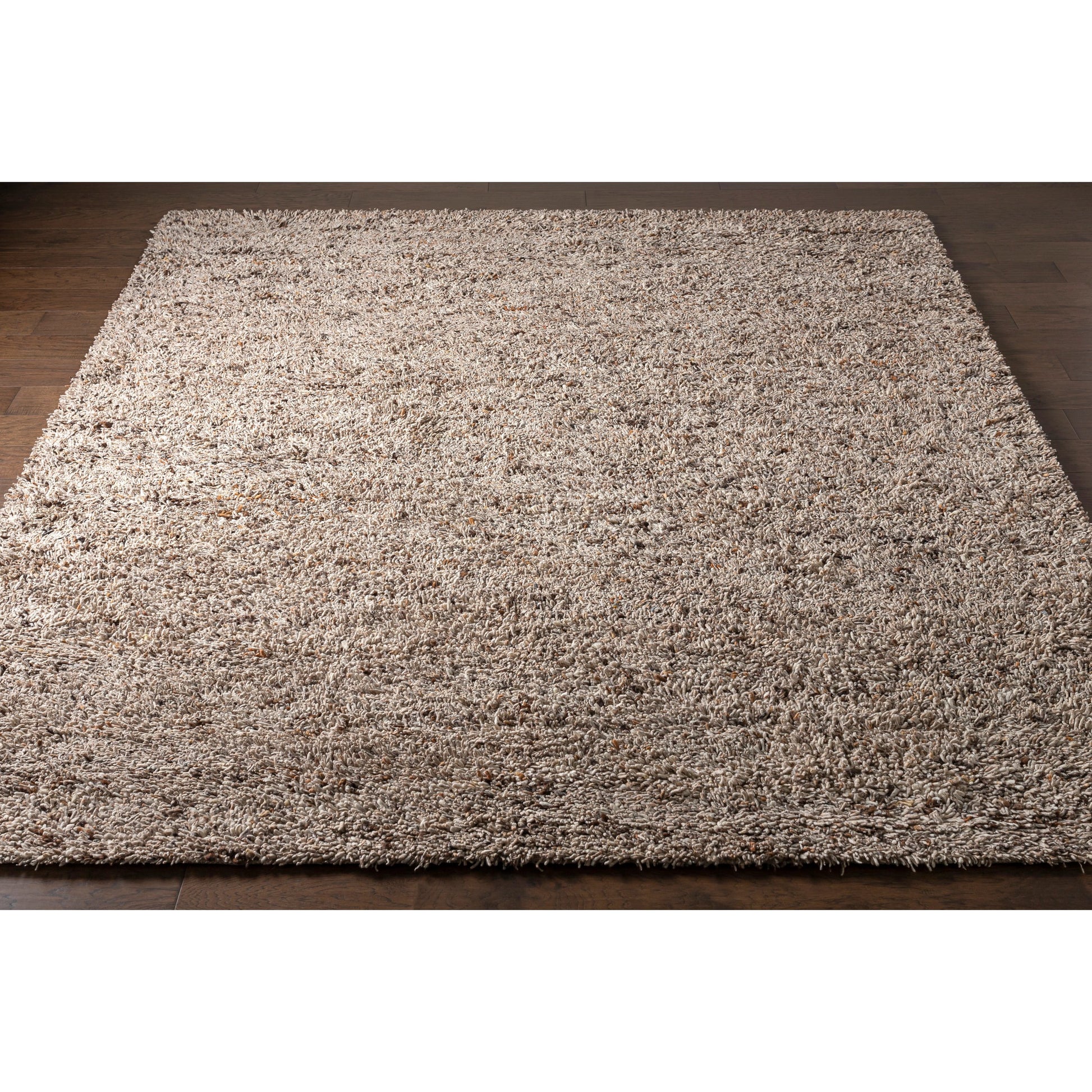 Bexley Rug - 23167 by Surya in brown, dark brown, cream. Made from 100% wool - felted in a unique style.