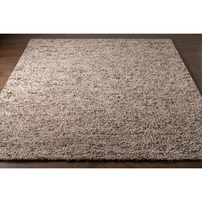 Bexley Rug - 23167 by Surya in brown, dark brown, cream. Made from 100% wool - felted in a unique style.