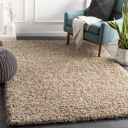 Bexley Rug - 23167 by Surya in brown, dark brown, cream. Made from 100% wool - felted in a unique style.