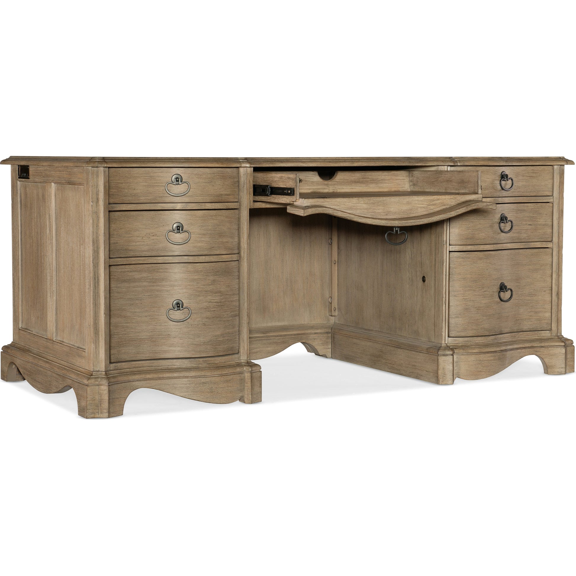 Corsica Executive Desk by Hooker Furniture. Made from acacia veneers in a traditional style.