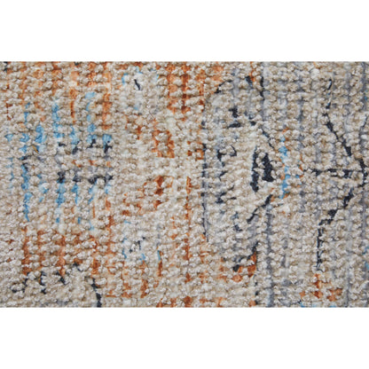 Caldwell Rug - 8798980F by Feizy in ivory, blue, orange. Made from wool, viscose in a unique style.