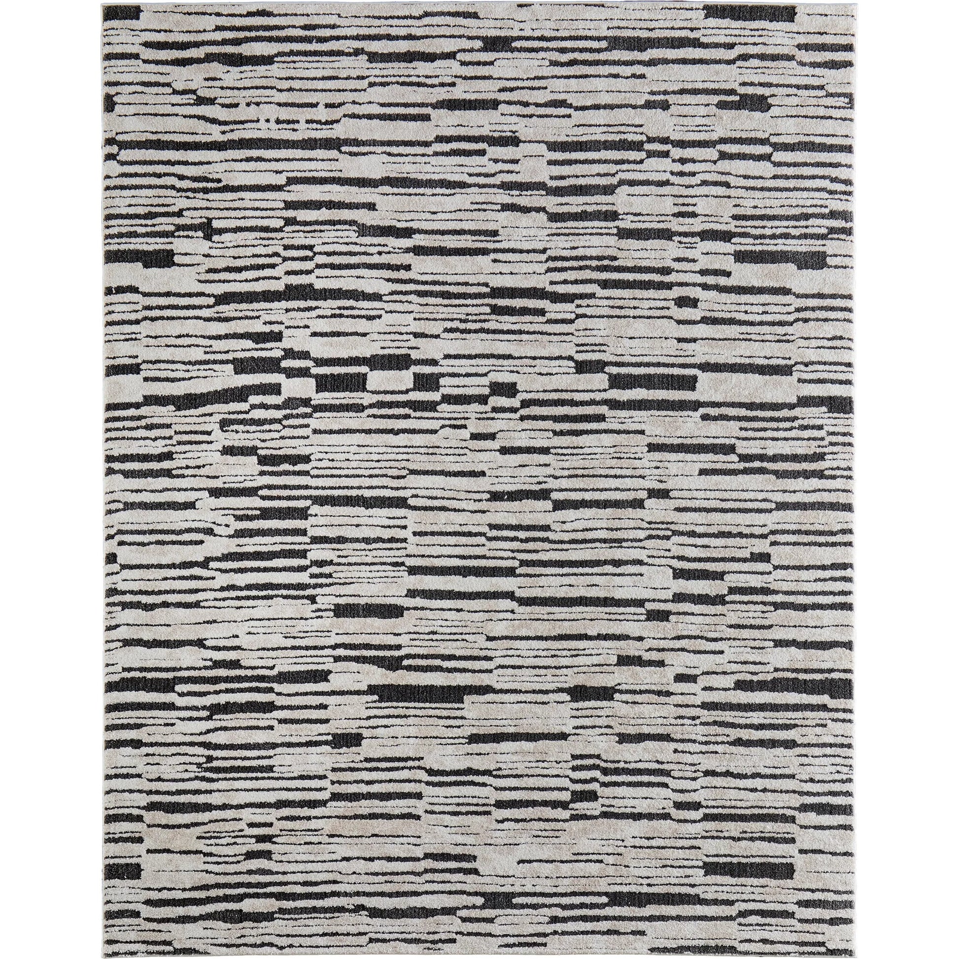 Gilmore Stripes GIL39UPF Rug by Feizy in ivory, black. Made from polypropylene in a unique style.