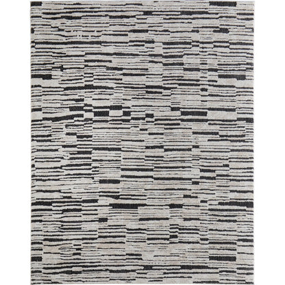 Gilmore Stripes GIL39UPF Rug by Feizy in ivory, black. Made from polypropylene in a unique style.
