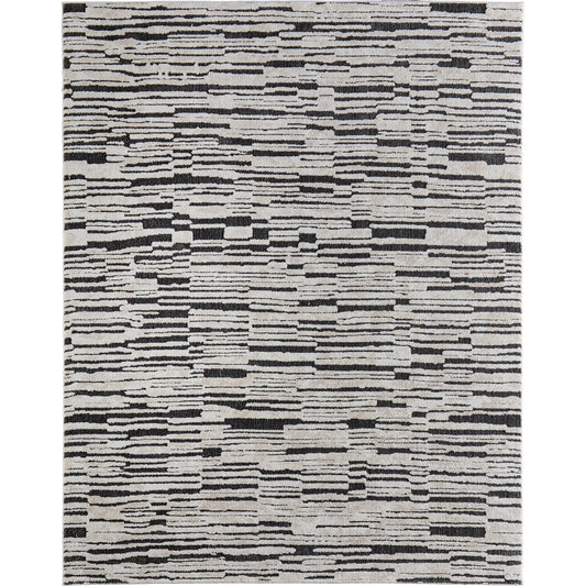 000 SI-2635527,SI-2635528,SI-2635529,SI-2635530,SI-2635531 | Primary Silo | Gilmore Stripes GIL39UPF Rug by Feizy in ivory, black. Made from polypropylene in a unique style.