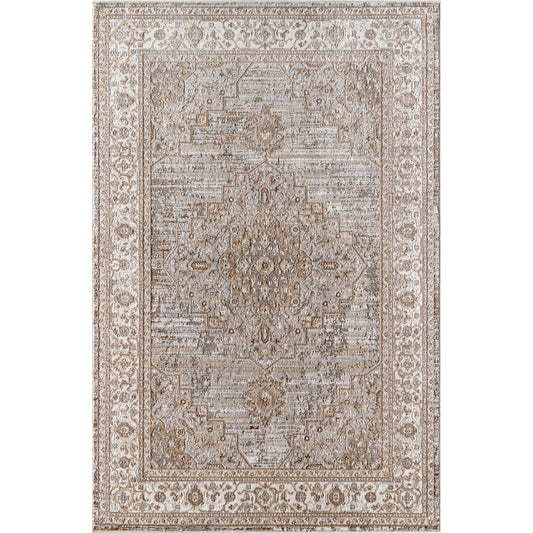 Beyond Rug - 494856 by Livabliss in light slate, light beige, cream. Made from face: 50% polypropylene, 50% polyester, warp: 100% cotton in a unique style.