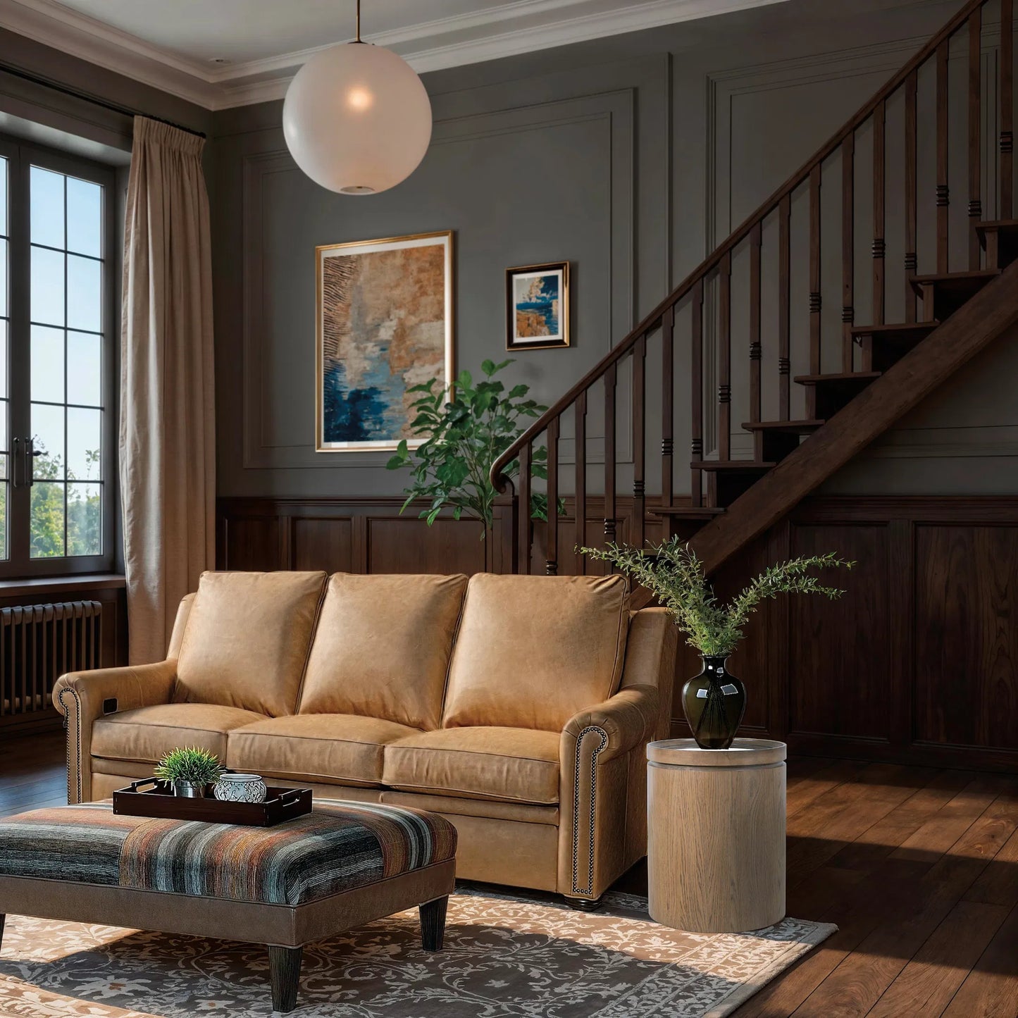 007 SI-2250688 | Lifestyle | Sonnet Round Side Table by Hooker Furniture in medium wood and wren. Made from unique in a transitional style.