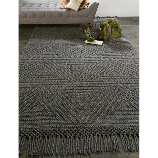 Phoenix Transitional Geometric Rug - 0810F by Feizy. Made from wool, polyester, nylon in a unique style.
