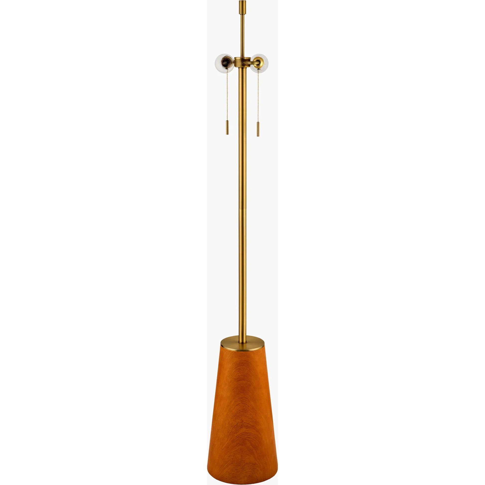 Beyla Floor Lamp by Surya in gold, translucent, white, metallic gold, brown. Made from resin, linen, polyester, steel in a eclectic & global style.