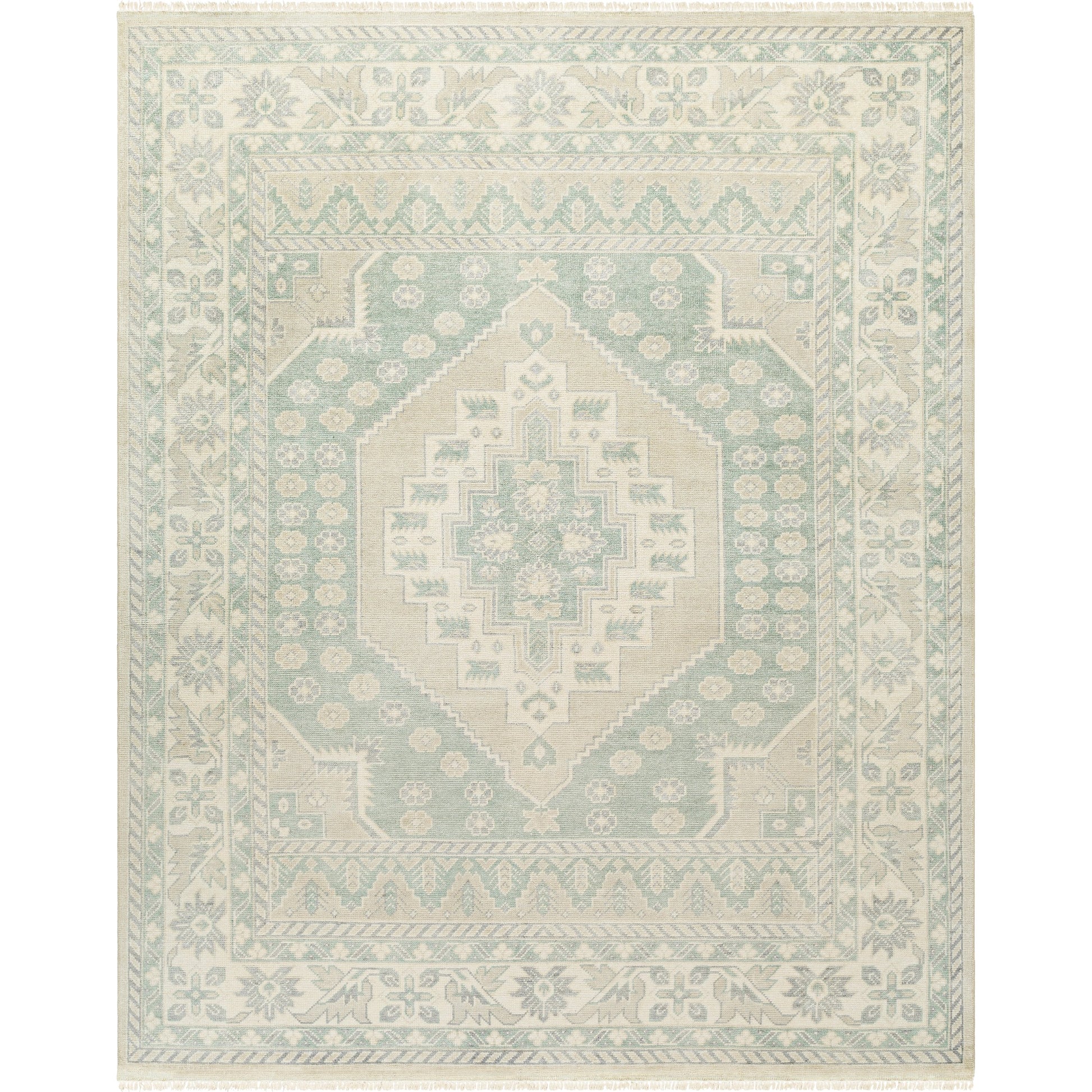 Bunyan BYN-2302 Rug by Surya in wheat, seafoam. Made from main: 70% wool, main: 30% viscose in a unique style.