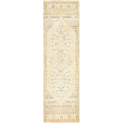 Bunyan BYN-2303 Rug by Surya in wheat, peach, seafoam, slate. Made from main: 70% wool, main: 30% viscose in a unique style.