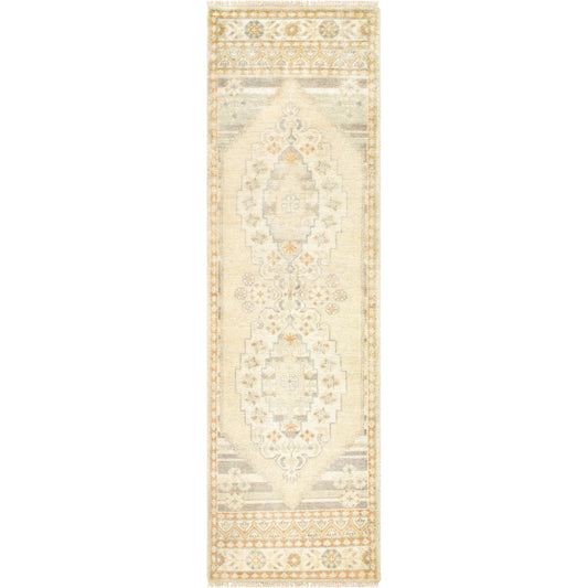 Bunyan Rug - 31430 by Surya in wheat, peach, seafoam, slate. Made from main: 70% wool, main: 30% viscose in a unique style.