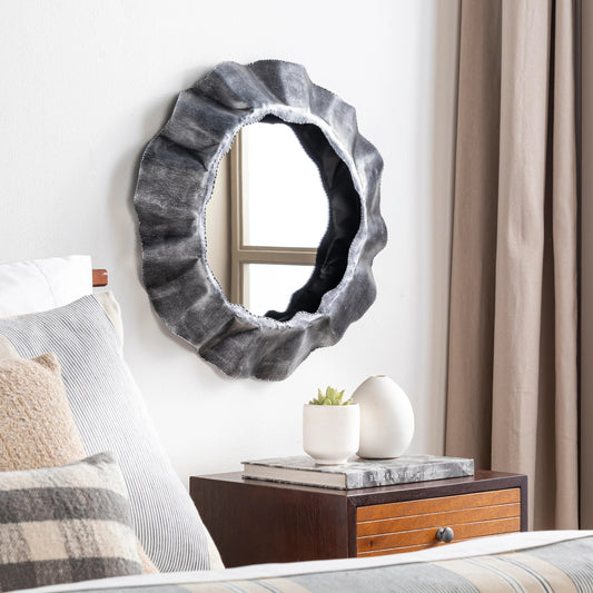 Abyss - 27415 by Surya in medium grey, light grey and powder coated. Made from metal, manufactured wood in a unique style.