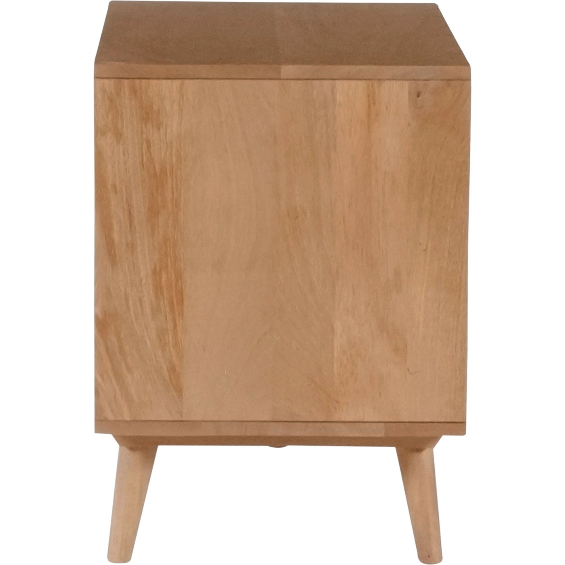 O2 Nightstand by Moe's Home Collection in natural. Made from sheesham wood, iron allen bolts in a modern style.