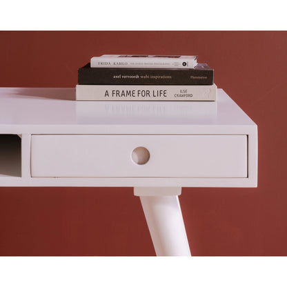 O2 Desk by Moe's Home Collection in natural. Made from solid sheesham in a modern style.