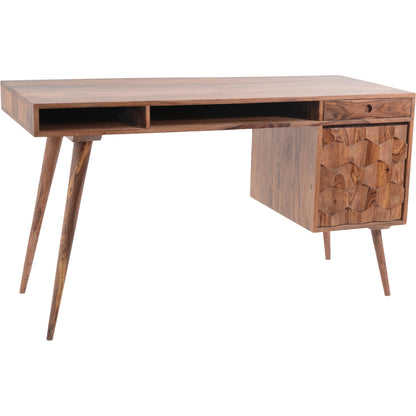 O2 Desk by Moe's Home Collection in natural. Made from solid sheesham in a modern style.
