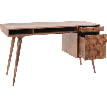 O2 Desk by Moe's Home Collection in natural. Made from solid sheesham in a modern style.
