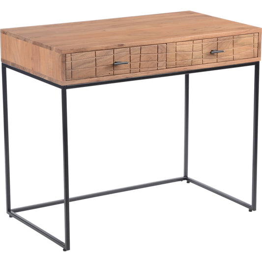 Atelier Desk by Moe's Home Collection. Made from solid acacia wood, iron in a transitional style.