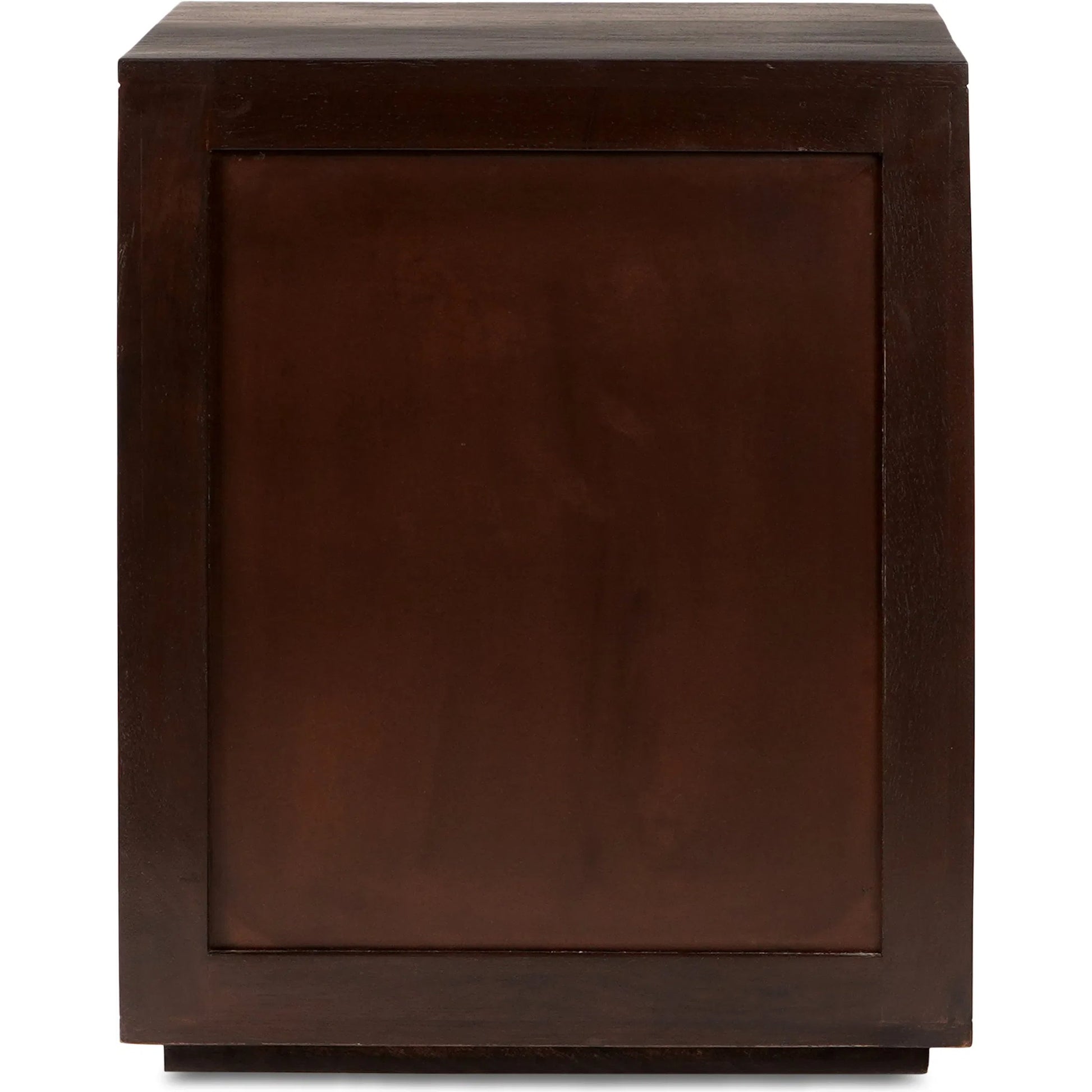 Denman Nightstand by Moe's Home Collection in dark brown. Made from solid mango wood, mdf back, drawer bottom in a traditional style.