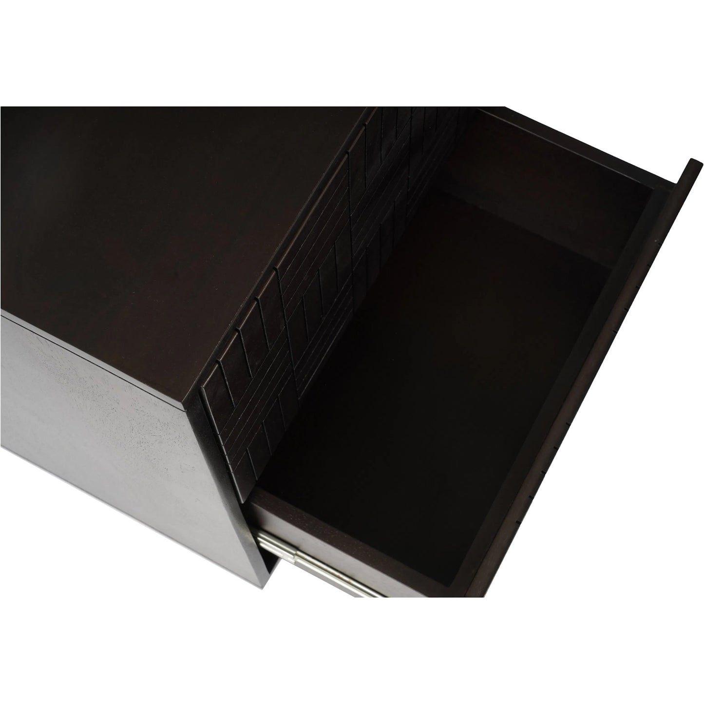 009 SI-2253676 | Additional Silo | Denman Nightstand by Moe's Home Collection in dark brown. Made from solid mango wood, mdf back, drawer bottom in a traditional style.