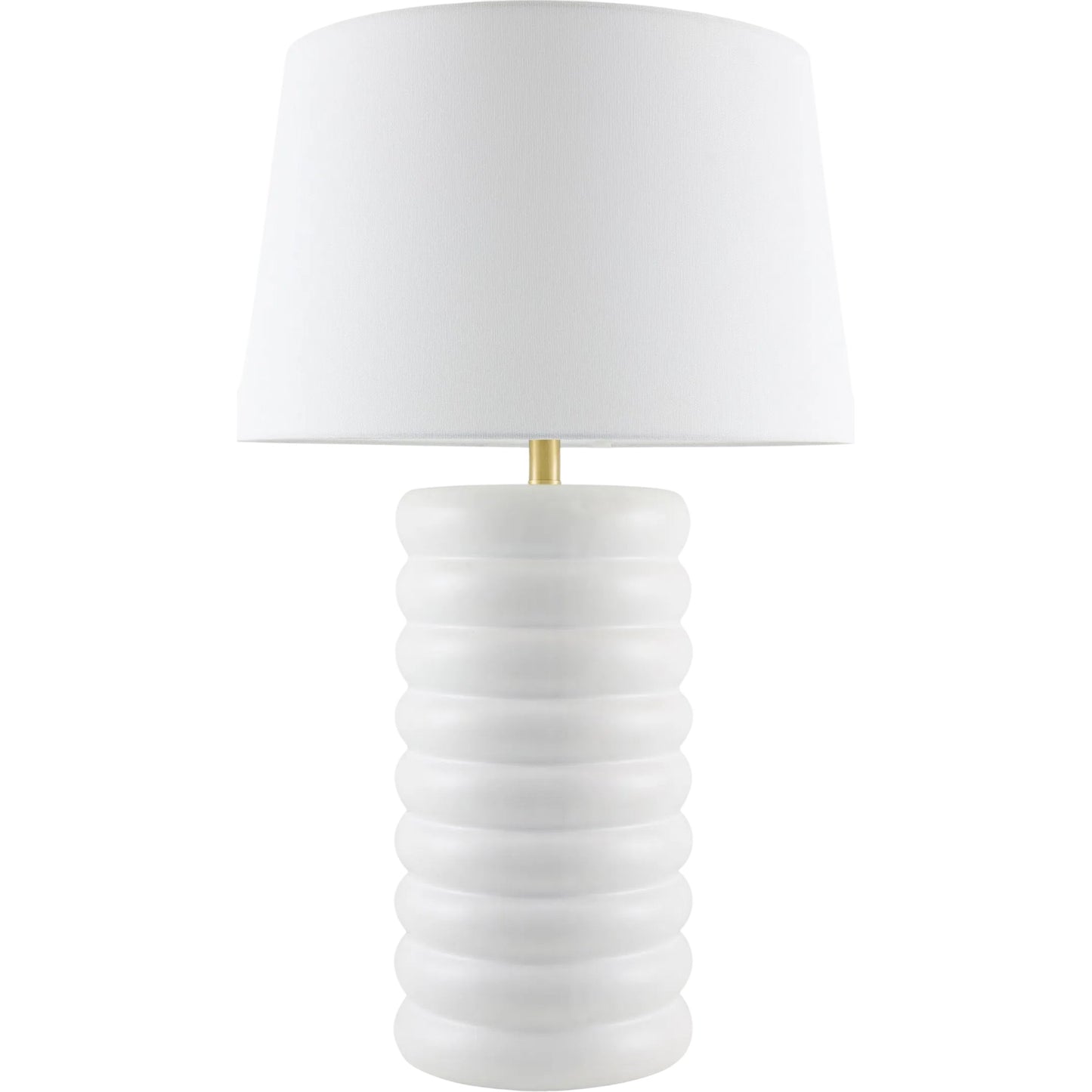 001 SI-2459471 | Primary Silo | Brienza Accent Table Lamp by Surya. Made from ceramic, linen, plastic, iron in a modern style.