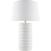 Brienza Accent Table Lamp by Surya. Made from ceramic, linen, plastic, iron in a modern style.