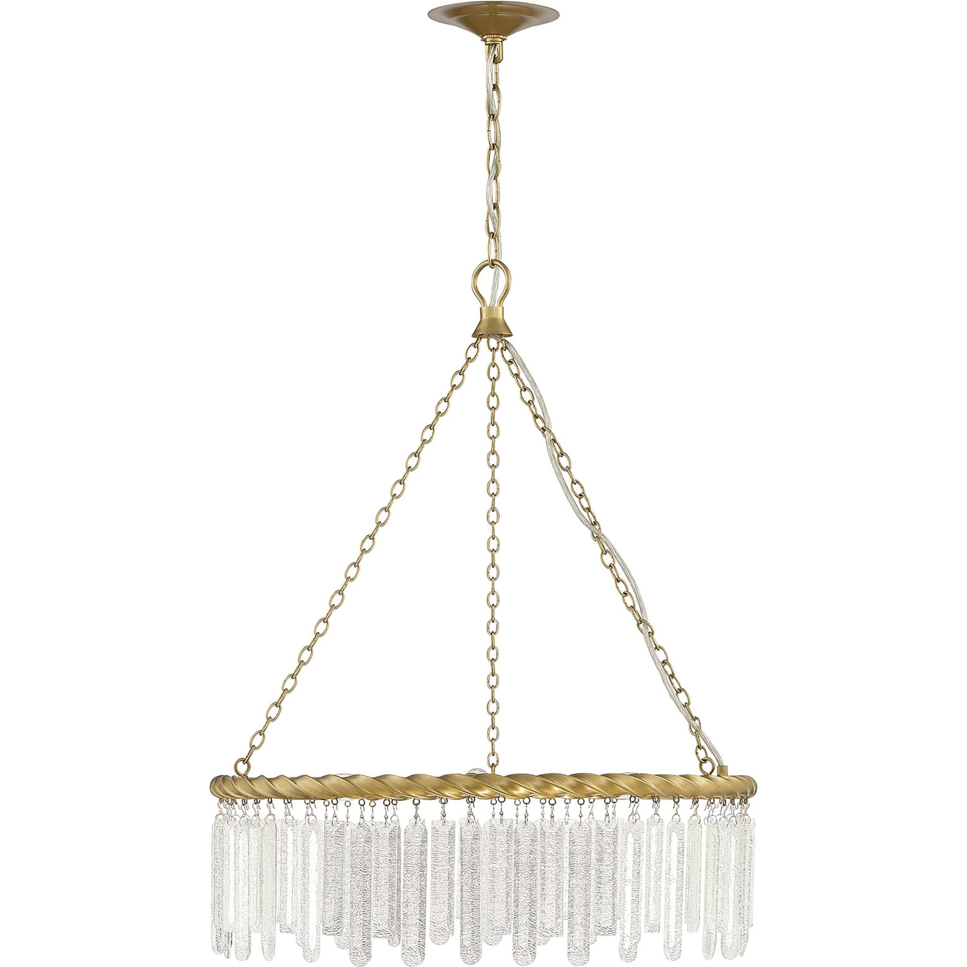 Reverie Chandelier by Lumanity in brass. Made from iron, crystal in a modern style.