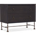 Big Sky 2-Drawer Bachelors Chest by Hooker Furniture. Made from pecky hickory veneers, cedar, metal, solid-wood edged top in a modern style.