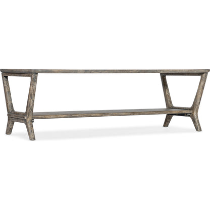 Commerce & Market Brandon Cocktail Table by Hooker Furniture in natural medium wood. Made from mindi solids, veneers in a modern style.