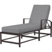 La Jolla Outdoor Chaise by Sunset West in browns. Made from aluminum in a modern style.
