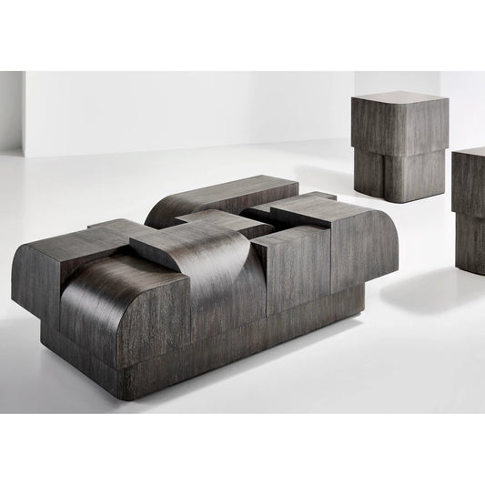 Nonza Side Table by Bernhardt in bracken. Made from wood in a transitional style.