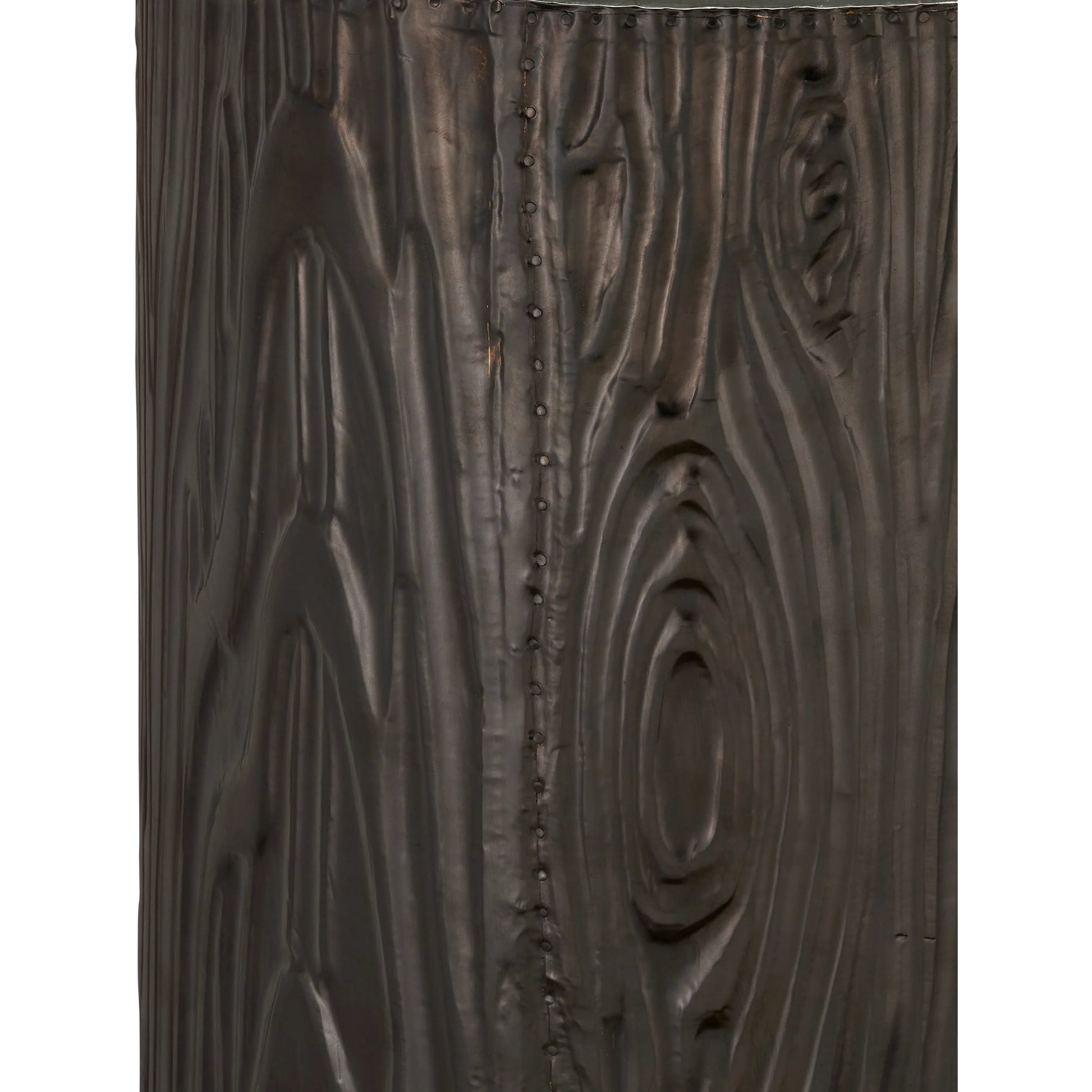 Terra Pedestal by Currey and Company in bronze, brass. Made from natural wood, brass in a modern style.