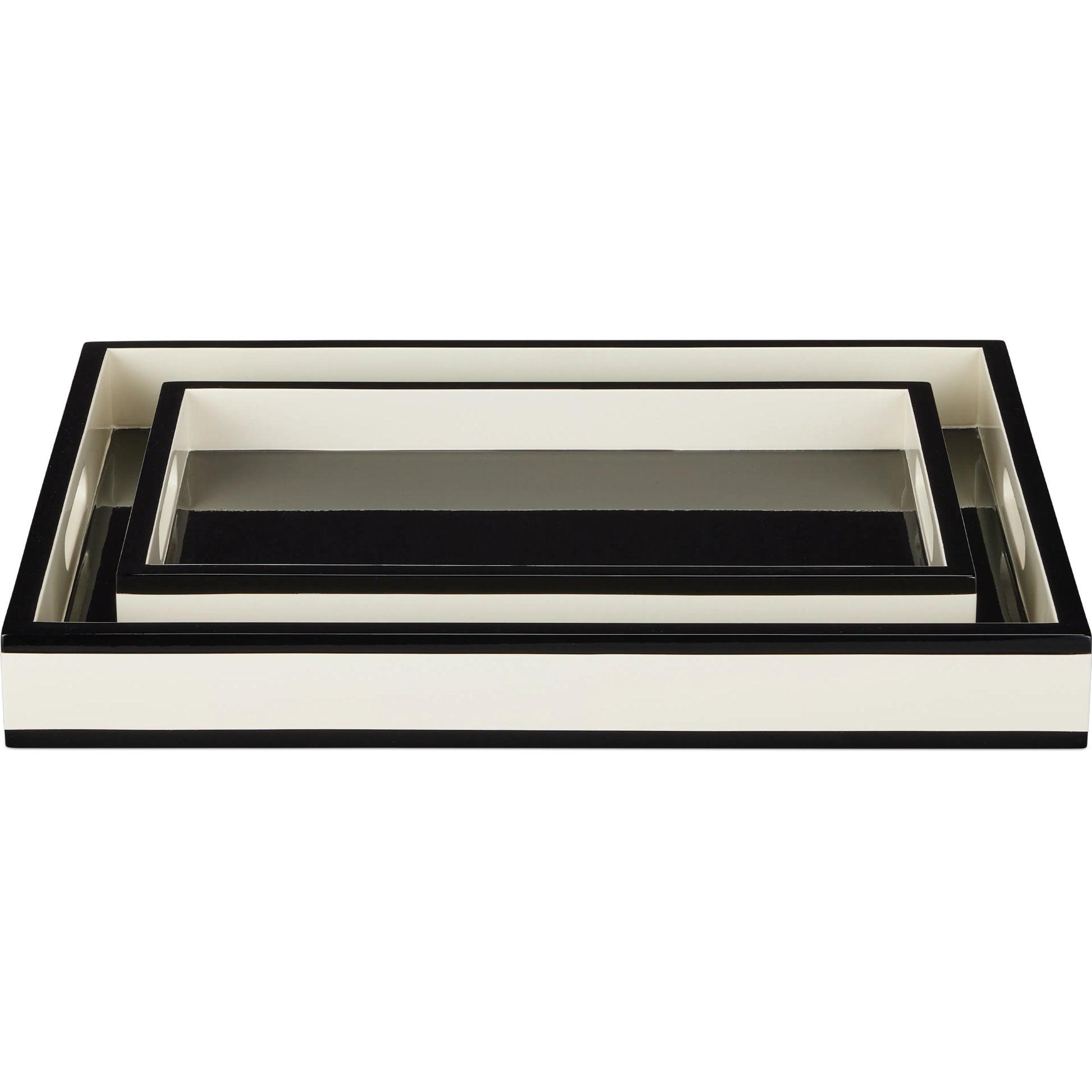 Lacquer Tray Set by Currey and Company. Made from wood in a eclectic & global style.