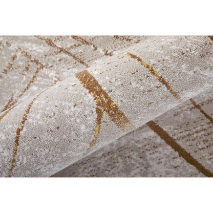 Waldor Rug - 73539NBF by Feizy in taupe, brown, silver. Made from polypropylene, polyester in a unique style.