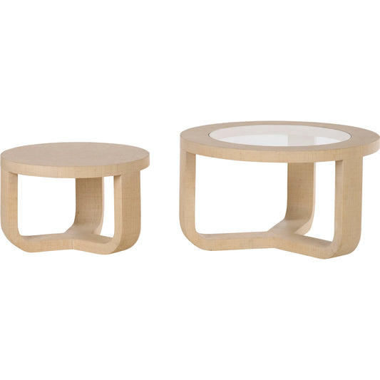 Tilda Nesting Tables by Chelsea House in white, cream and cream, clear. Made from unique in a unique style.