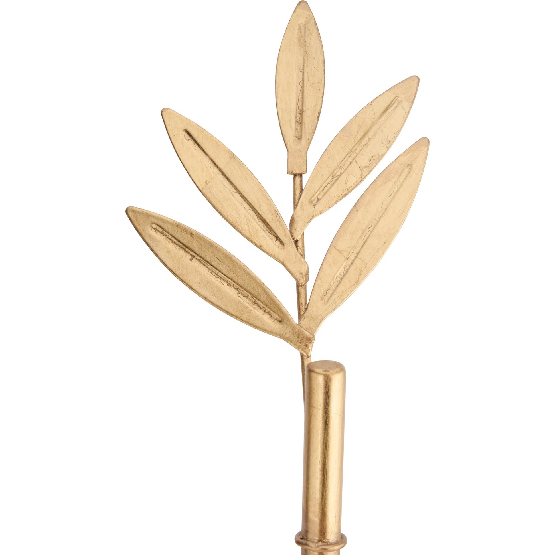 Bamboo on Stand by Chelsea House in gold and clear, gold leaf. Made from unique in a unique style.