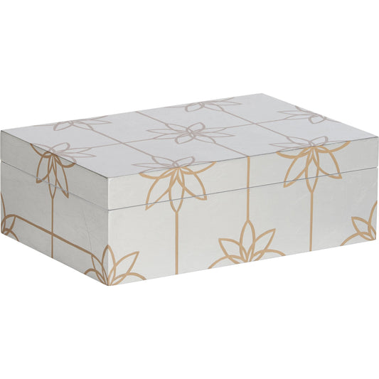 Kaleidoscope Box by Chelsea House in silver and silver leaf, hand painted. Made from unique in a unique style.