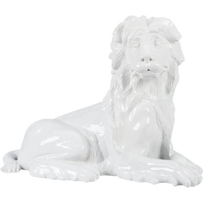 Meissen Lion by Chelsea House in white, cream and white glaze. Made from unique in a unique style.