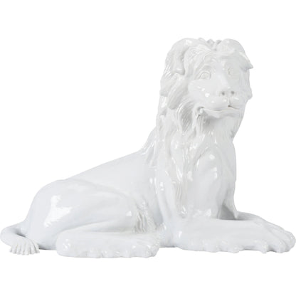 Meissen Lion by Chelsea House in white, cream and white glaze. Made from unique in a unique style.