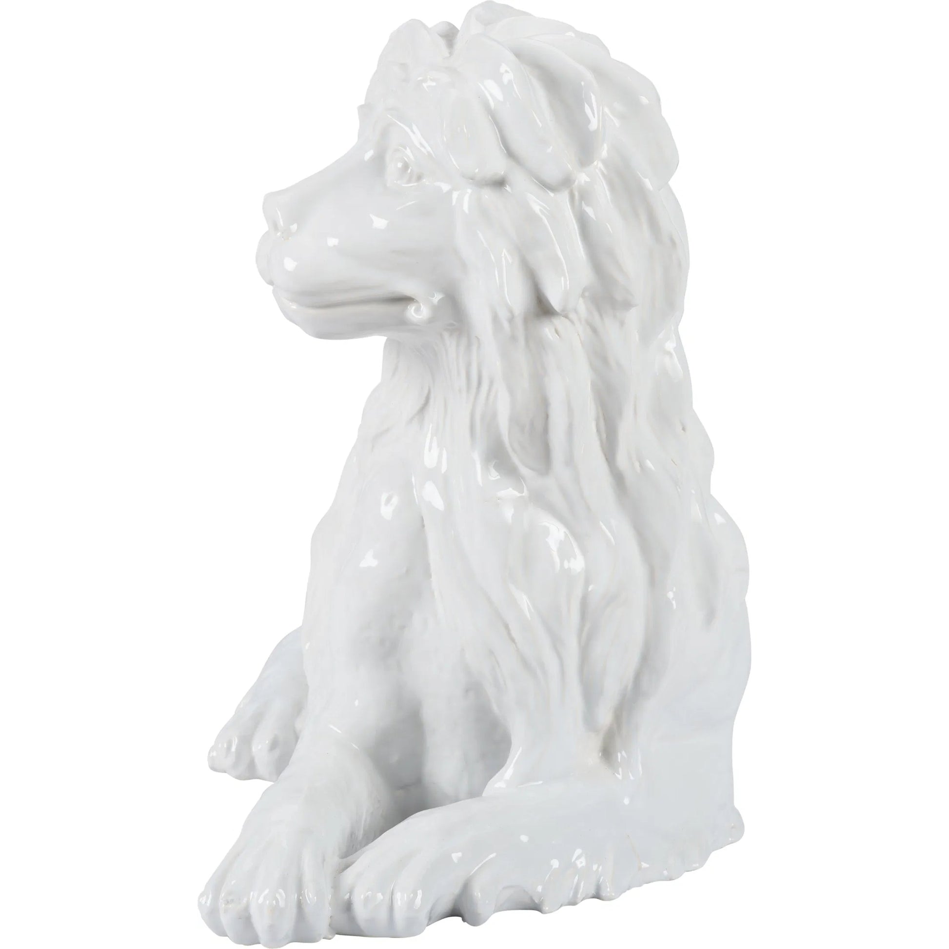 Meissen Lion by Chelsea House in white, cream and white glaze. Made from unique in a unique style.
