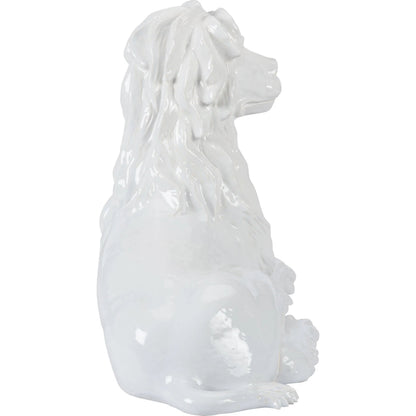 Meissen Lion by Chelsea House in white, cream and white glaze. Made from unique in a unique style.