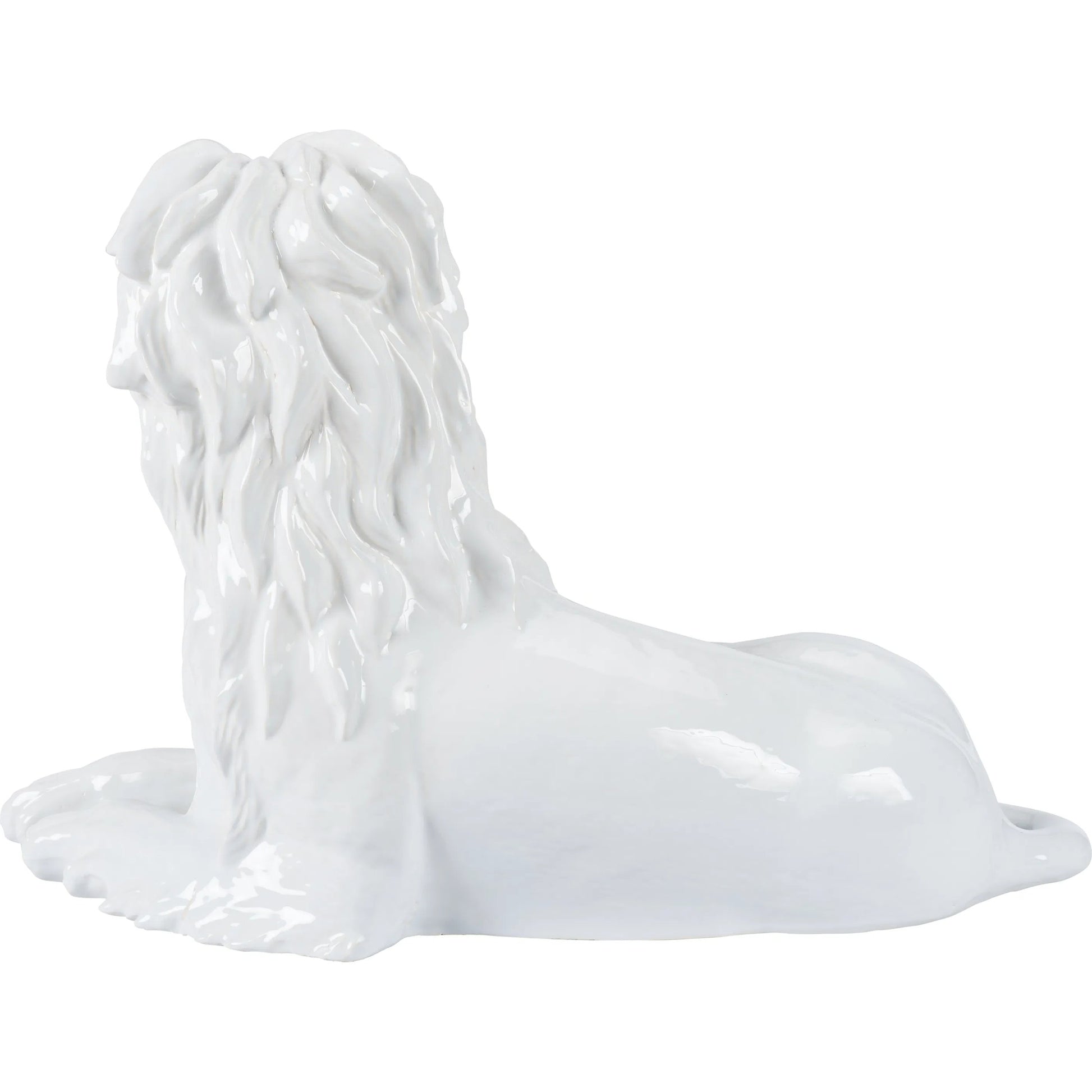 Meissen Lion by Chelsea House in white, cream and white glaze. Made from unique in a unique style.