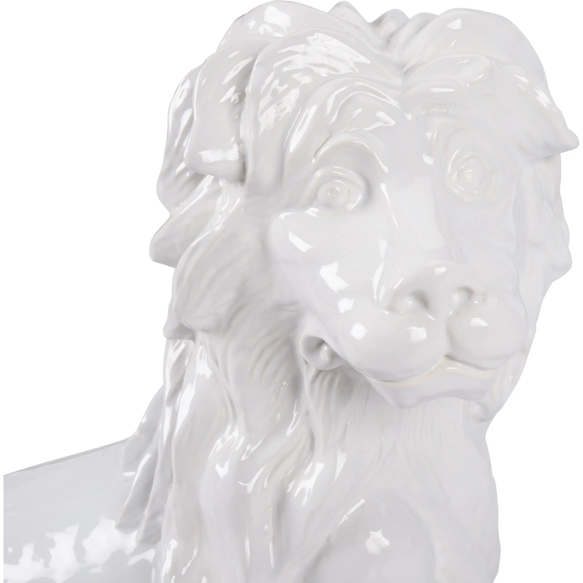 Meissen Lion by Chelsea House in white, cream and white glaze. Made from unique in a unique style.