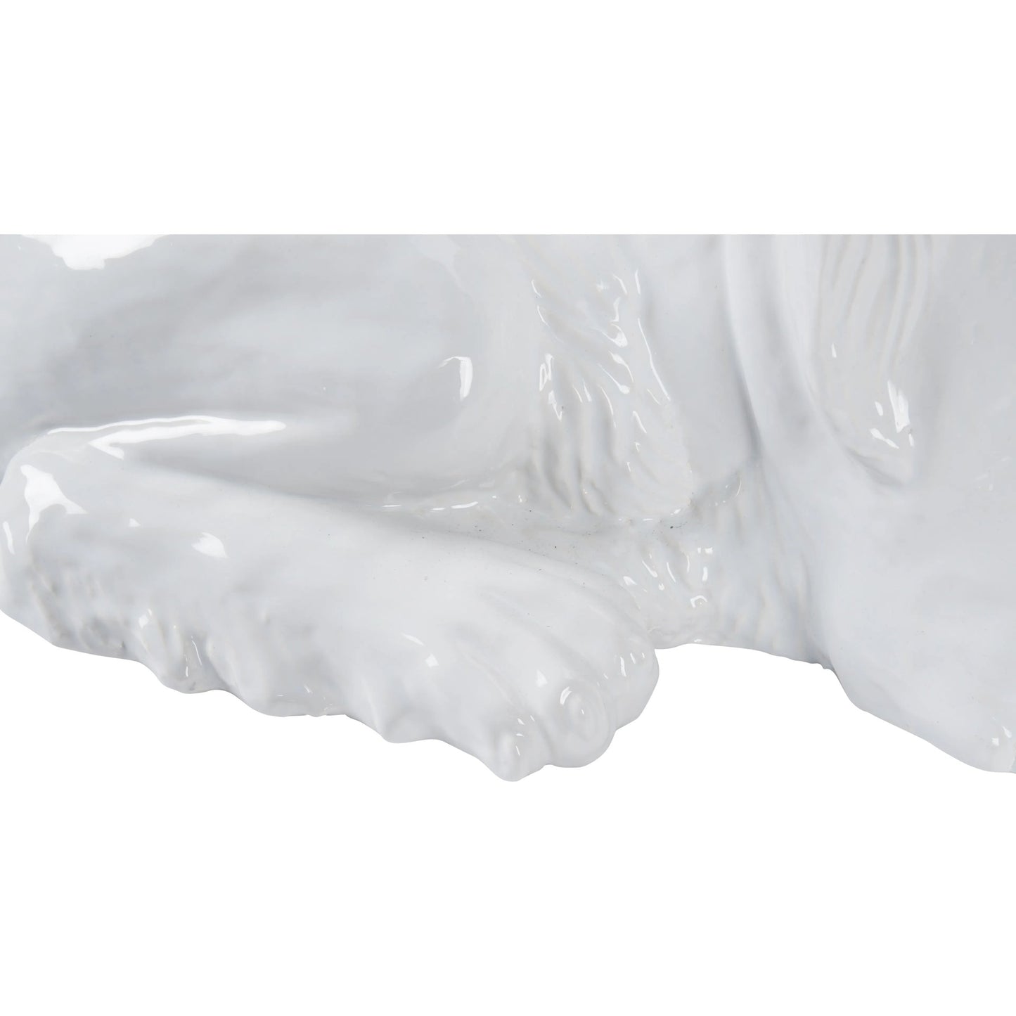 007 SI-2533875 | Closeup | Meissen Lion by Chelsea House in white, cream and white glaze. Made from unique in a unique style.